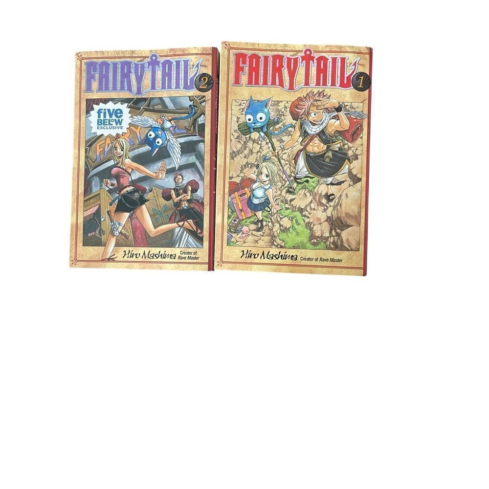Kodansha Comics Fairy Tail English Manga Volume 1 & 2 By Hiro Mashima Anime Book